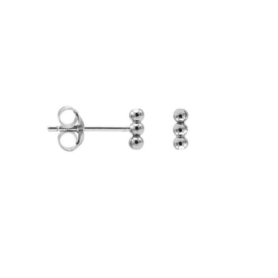 studs 3 dots zilver